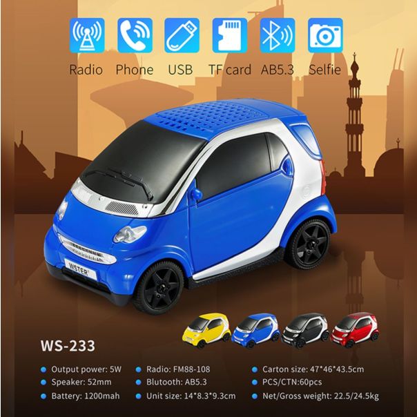 Bluetooth zvucnik WS-233 plavi - 218395