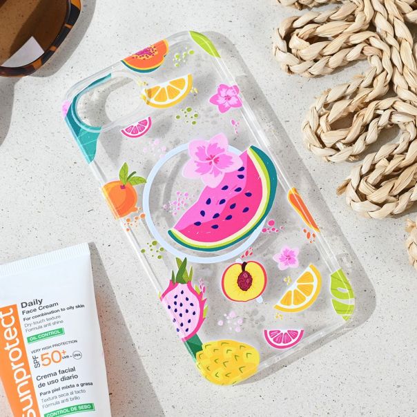 Maska za iPhone 16 6.1 Summer Fruits Print Magsafe - 8020890