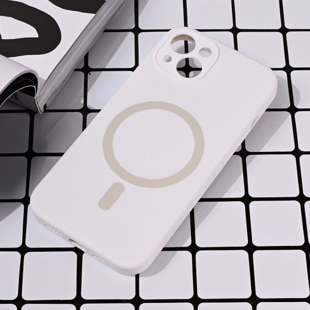 Maska za iPhone 13 6.1 bela Magsafe Pure color - 216595