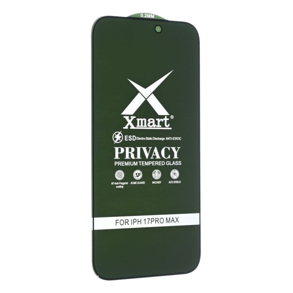 Zastitno staklo Tempered glass X mart 9D Privacy za iPhone 17 Pro Max 6.9 - EP3009411