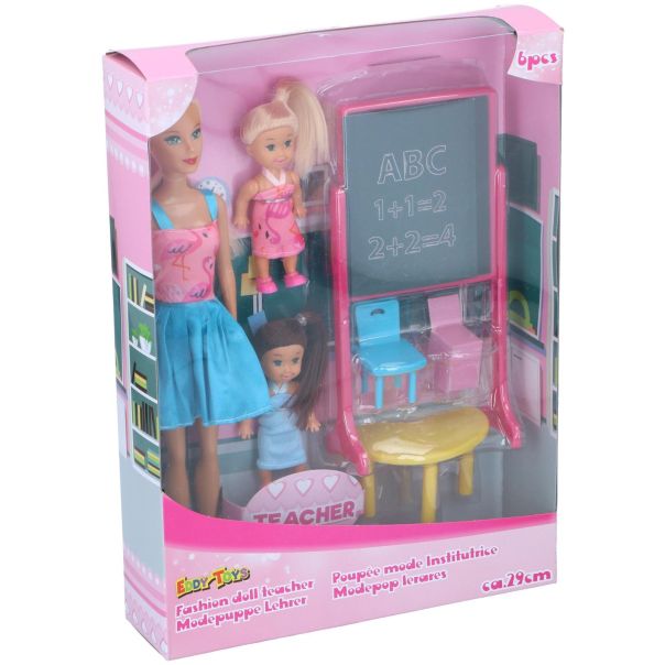 EDDY TOYS Lutka učiteljica sa 2 učenice i tablom 30.5 cm - EP3150960