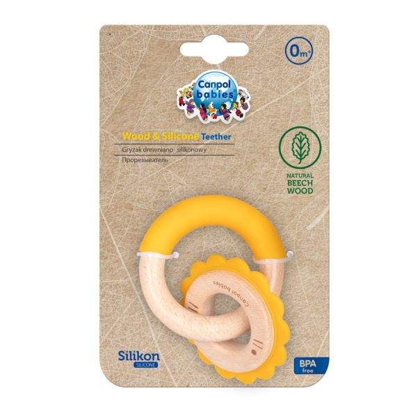 CANPOL Glodalica - Wood silicon - Lavić - 80-300