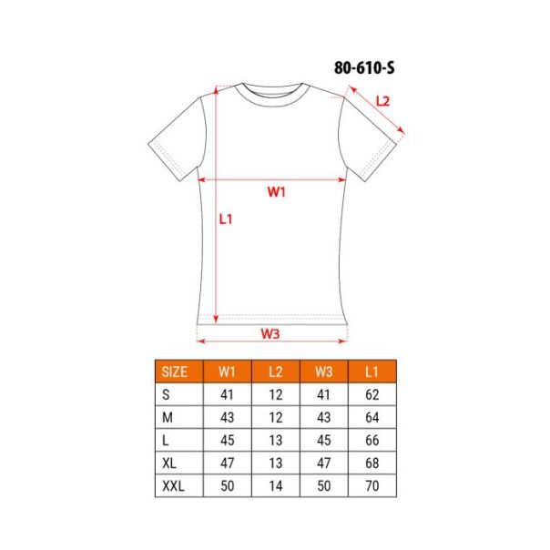 NEO TOOLS Majica ženska siva - 80-610