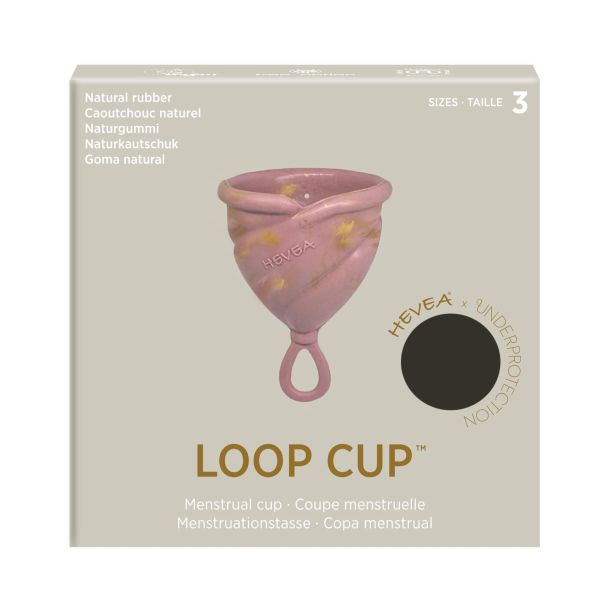 Hevea menstrualna čaša od prirodne gume Loop Cup, Vel. 3 Golden Rosewood - 800036
