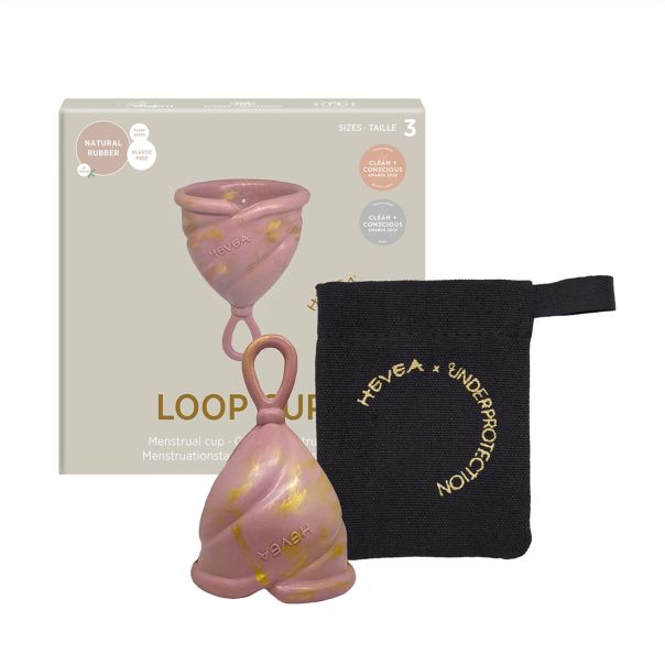 Hevea menstrualna čaša od prirodne gume Loop Cup, Vel. 3 Golden Rosewood - 800036