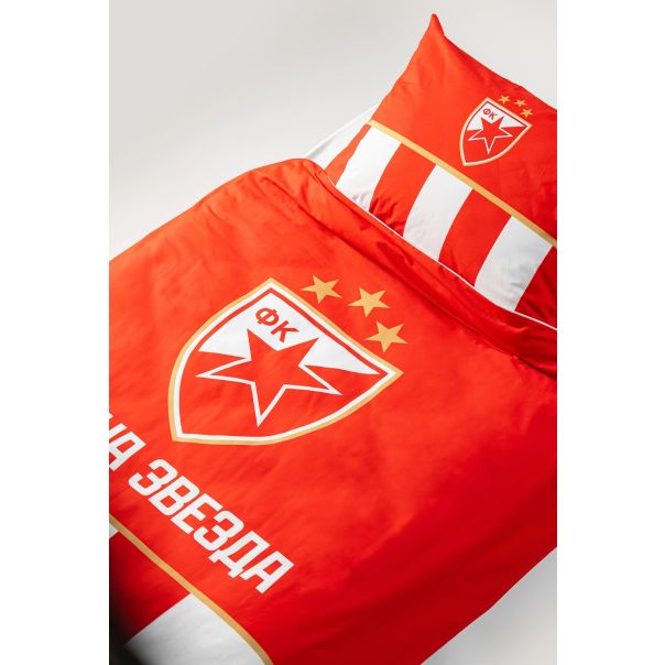 CRVENA ZVEZDA Set posteljine 140x200cm Grb, crvena - 801-25