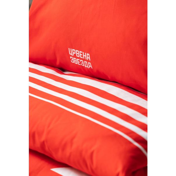 CRVENA ZVEZDA Jorganska navlaka i jastučnica 140x200cm, crvena - 801-set.24