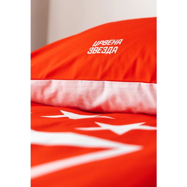 CRVENA ZVEZDA Jorganska navlaka i jastučnica 140x200cm, crvena - 801-set.24