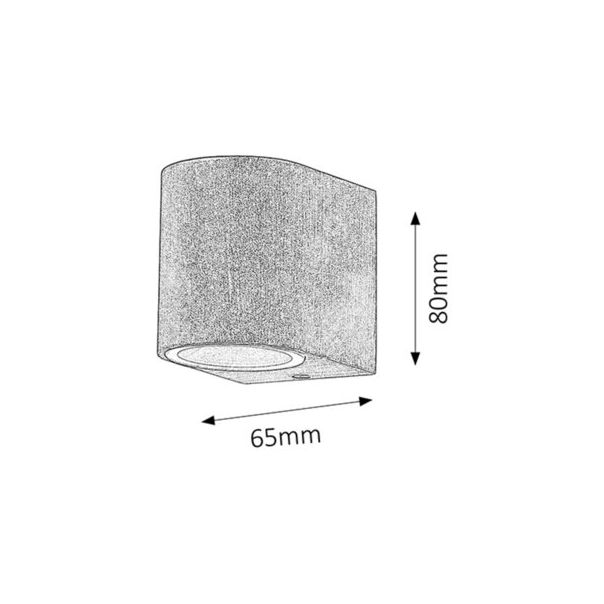 Rabalux Spoljna zidna rasveta Chile GU10 1x MAX 35W antično smeđe (8018) - 8018