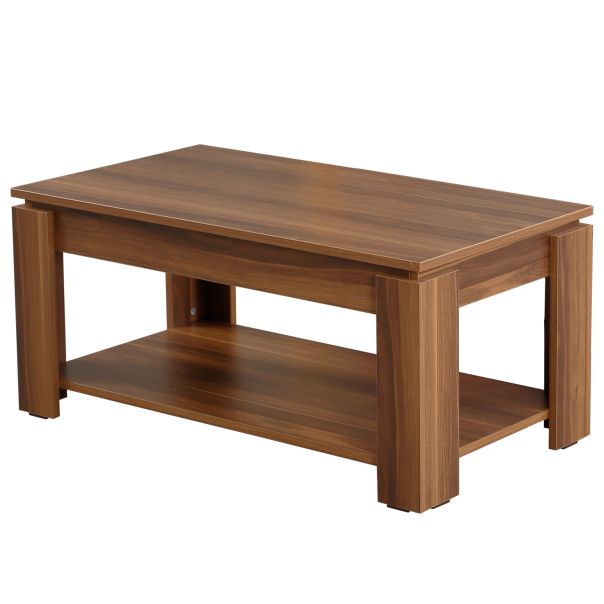 HANAH HOME Sto za dnevnu sobu Shelf Walnut - 189215