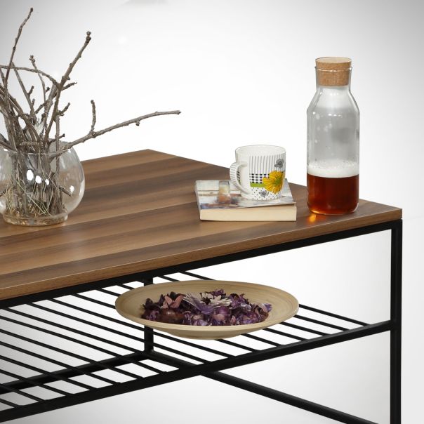 HANAH HOME Klub sto Etna, braon - 801CMY2837