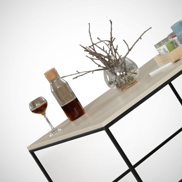 HANAH HOME Sto za dnevnu sobu Poly Oak - 173313