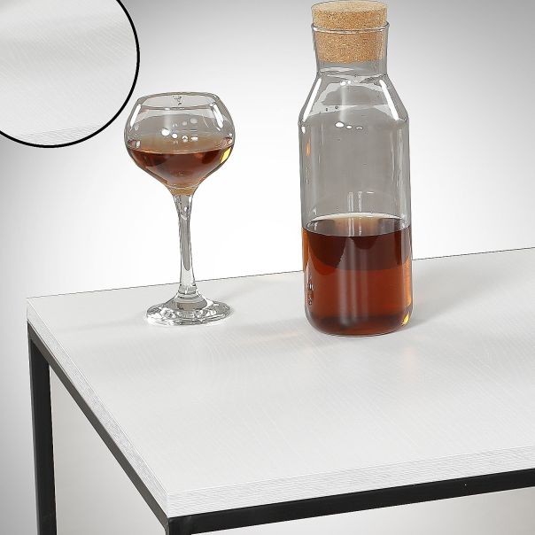 HANAH HOME Klub sto Poly, bela - 801CMY2850