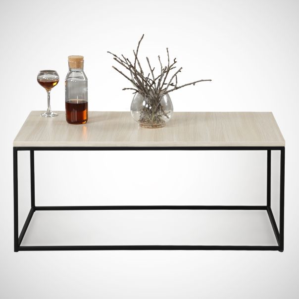 HANAH HOME Klub sto Cosco, crna/svetlobraon - 801CMY2854