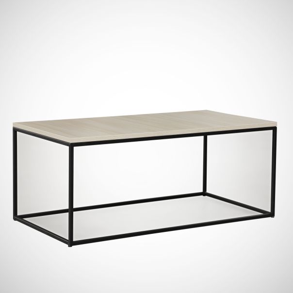 HANAH HOME Klub sto Cosco, crna/svetlobraon - 801CMY2854