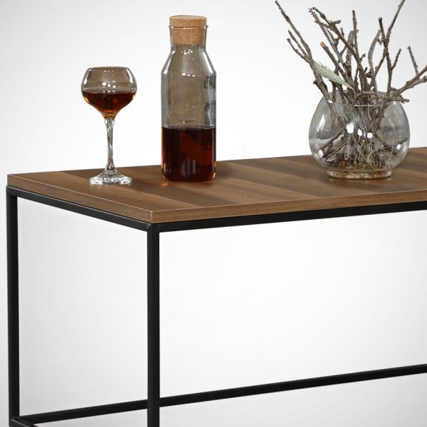 HANAH HOME Klub sto Cosco, crna/braon - 801CMY2858