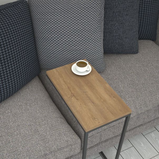 HANAH HOME Konzolni sto Callen, crna/braon - 801CMY2881