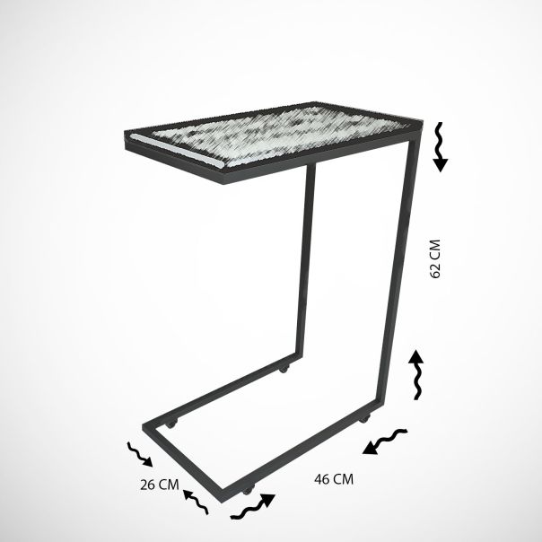 HANAH HOME Konzolni sto Callen, braon - 801CMY2884
