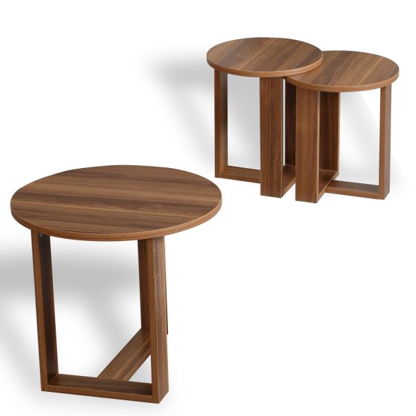 HANAH HOME Set klub stolova Mira, braon - 801CMY2926