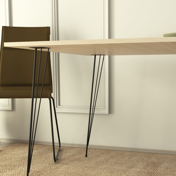 HANAH HOME Trpezarijski sto Sandalf, svetlobraon - 801CMY2934