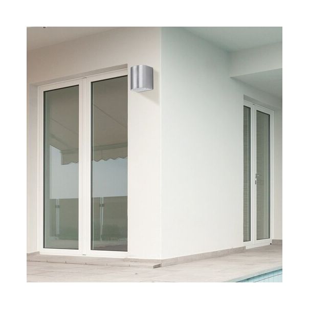 Rabalux Spoljna zidna rasveta Chile GU10 1x MAX 35W brušeni aluminijum (8020) - 8020