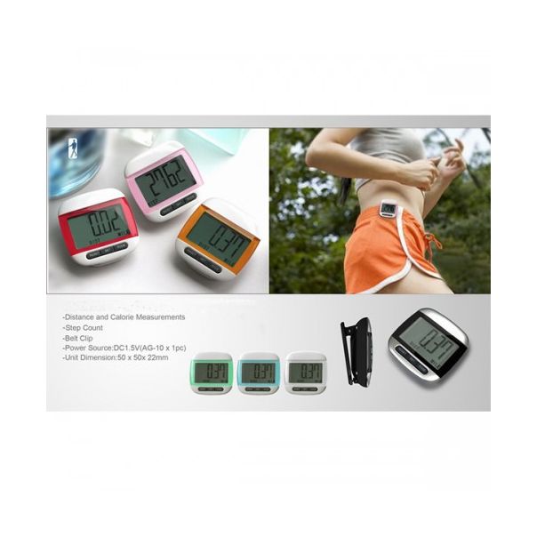 MEDISANA Pedometar XJ-105W roze-beli - MedSan156