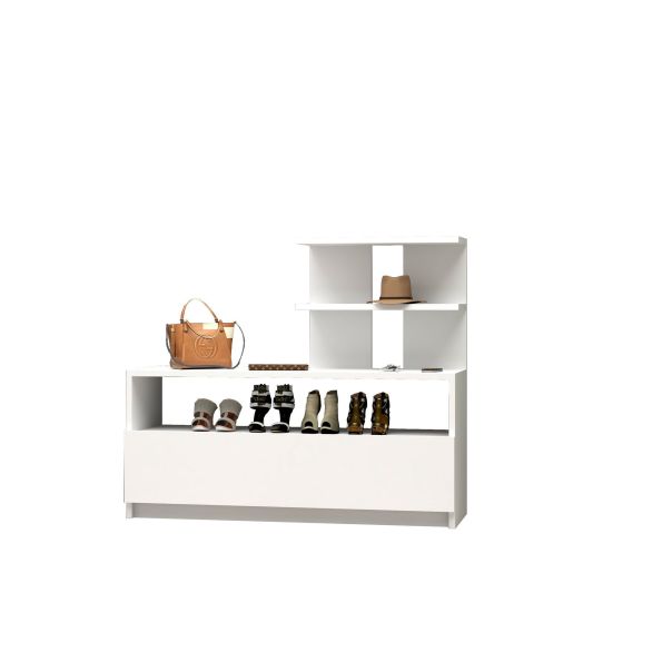 HANAH HOME Cipelarnik Airy, bela - 802CLP3906