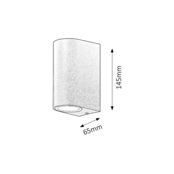 Rabalux Spoljna zidna rasveta Chile GU10 2x MAX 35W crna (8030) - 8030