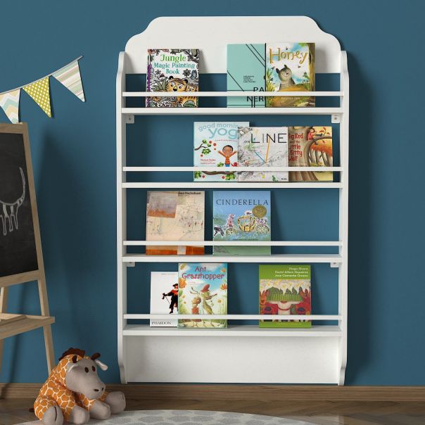 HANAH HOME Dečija polica za knjige Montessori, bela - 804TRH3614