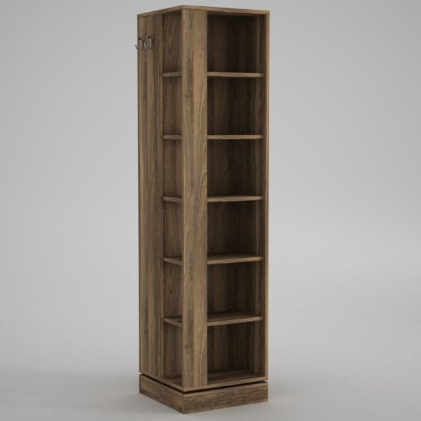 HANAH HOME Ormar za predsoblje sa ogledalom Roll, braon - 804TRH4108