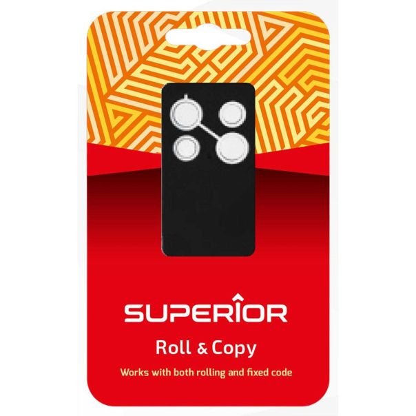 SUPERIOR Daljinski upravljač za garažna vrata i kapije, univerzalni - Roll and Copy - 5297-1