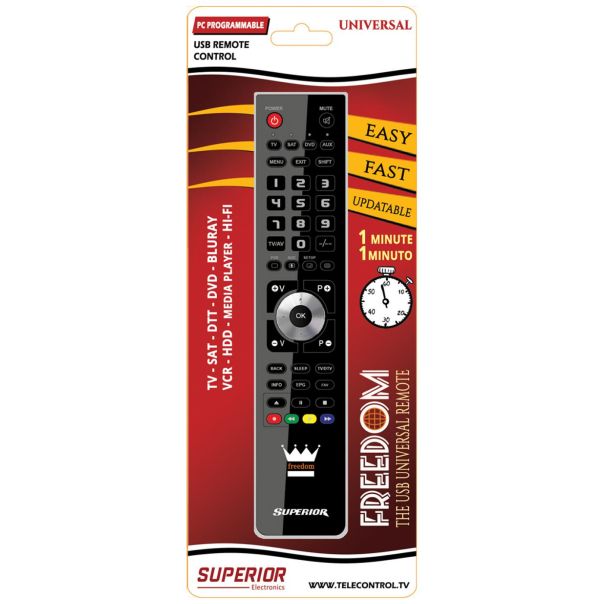 SUPERIOR Daljinski upravljač, crna - 4412