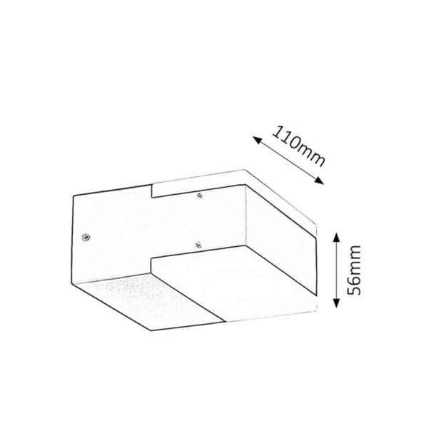 Rabalux Spoljna zidna rasveta Bona LED 2x 45W antracit siva (8060) - 8060