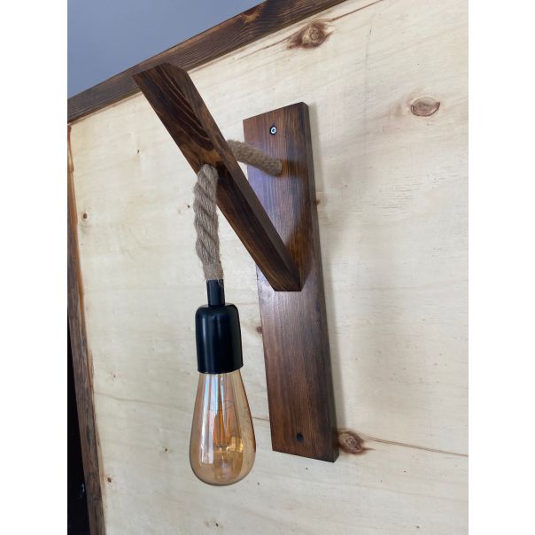 OPVIQ Zidna lampa Ahşap Aplik 18, braon - EP3005329