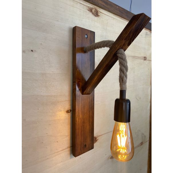 OPVIQ Zidna lampa Ahşap Aplik 18, braon - EP3005329