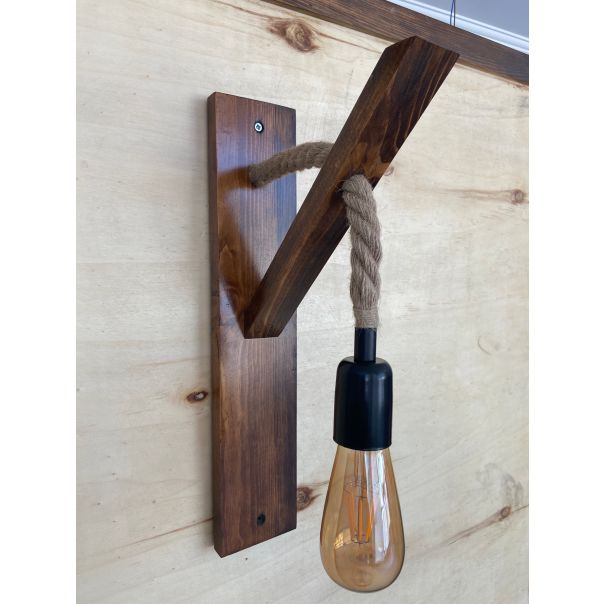 OPVIQ Zidna lampa Ahşap Aplik 18, braon - EP3005329