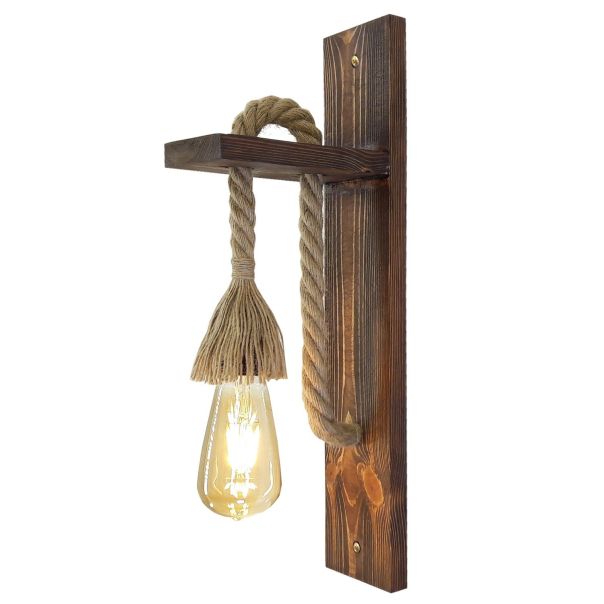 OPVIQ Zidna lampa Ahşap Aplik 23, braon - EP3005338