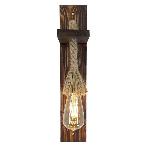 OPVIQ Zidna lampa Ahşap Aplik 23, braon - EP3005338
