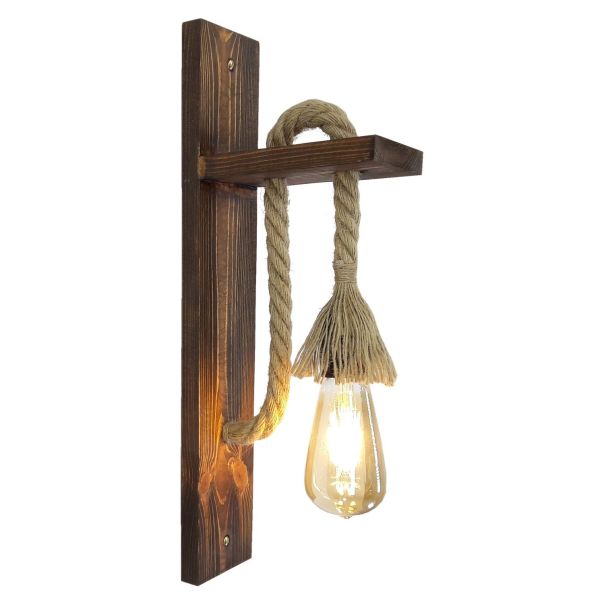 OPVIQ Zidna lampa Ahşap Aplik 23, braon - EP3005338