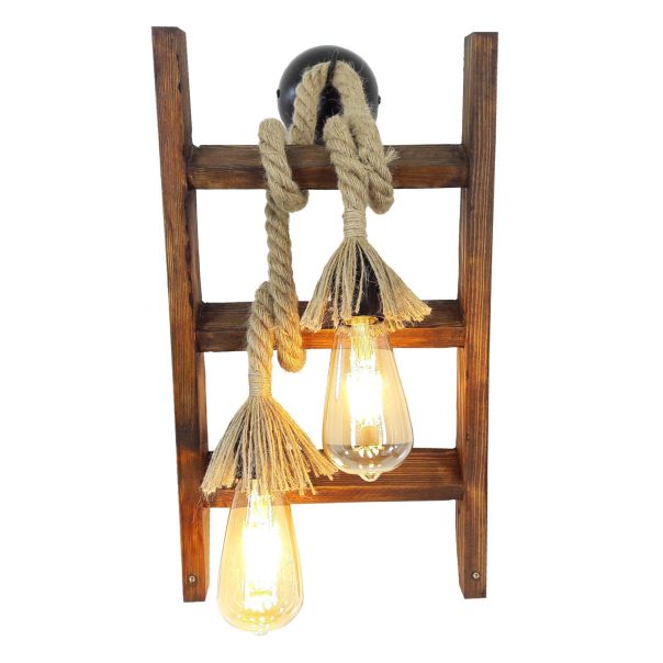 OPVIQ Zidna lampa Merdiven Halat Aplik, braon - EP3005377