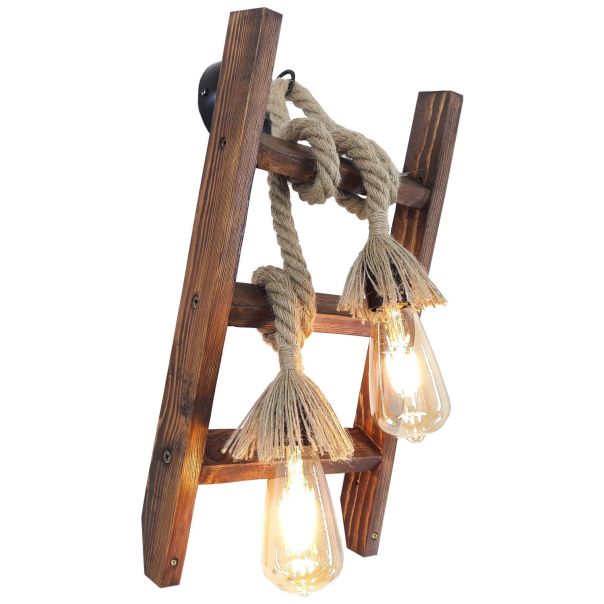 OPVIQ Zidna lampa Merdiven Halat Aplik, braon - EP3005377