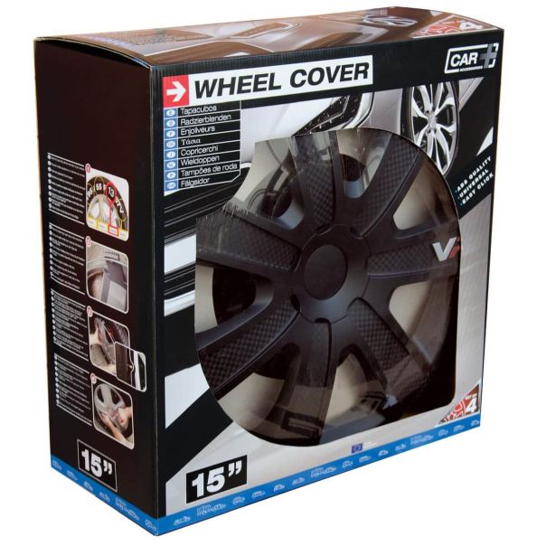 SUMEX Univerzalne ratkapne 15 vr carbon-black- abs - 8070VRB