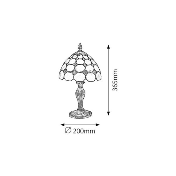 Rabalux Noćna svetla Marvel E14 1x MAX 40W bronzana (8072) - 8072