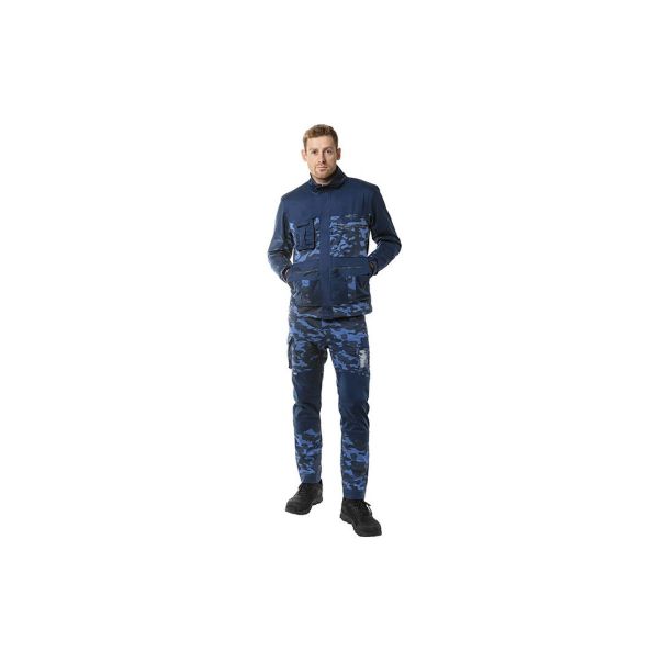 NEO TOOLS Bluza Camo Navy - 81-213