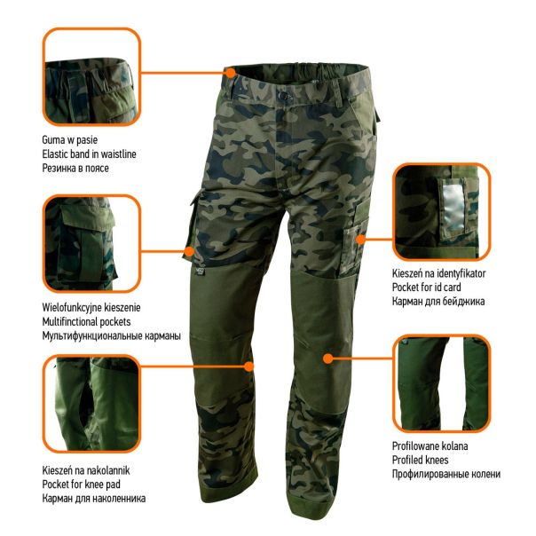 NEO TOOLS Pantalone maskirne - 81-221