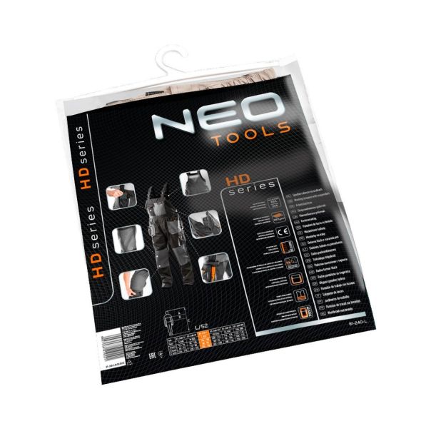NEO TOOLS Polukombinezon sivi - 81-240