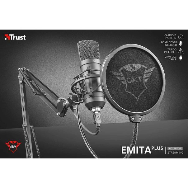 TRUST Mikrofon GXT 252+ EmitaPlus Streaming - 22400