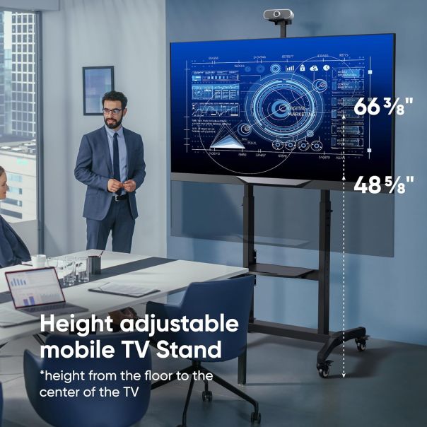 ONKRON Mobilni nosač za televizor TV Stand Rolling TV Cart - TS1991-B