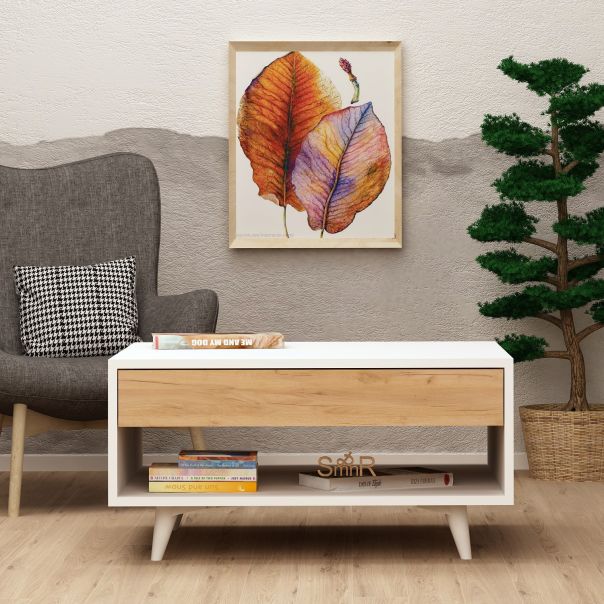 HANAH HOME Klub sto Silla, bela/krem - 811MDD2809