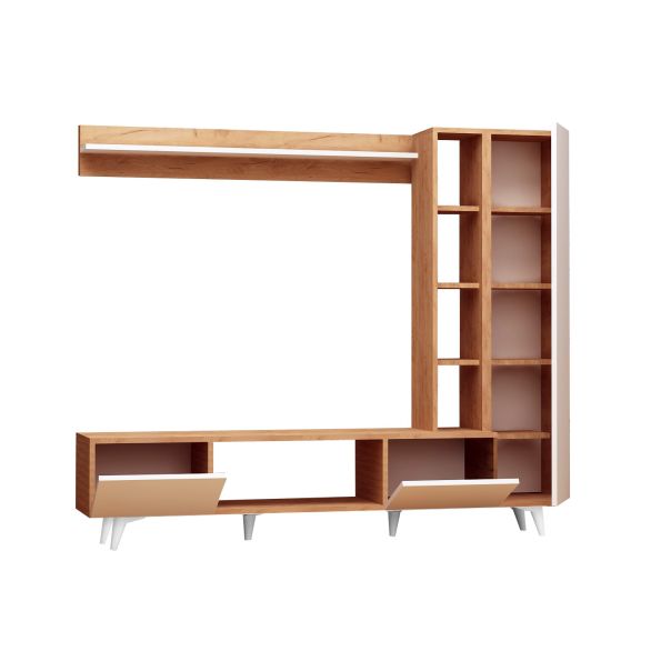 HANAH HOME TV komoda Rambuty, krem/bela - 811MDD3003